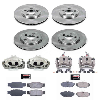 PowerStop Power Stop 00-06 Lincoln LS Autospecialty Kit w/ Calipers - Front and Rear KCOE7937