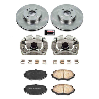 PowerStop Power Stop 94-97 Mazda Miata Front Autospecialty Brake Kit w/Calipers KCOE793