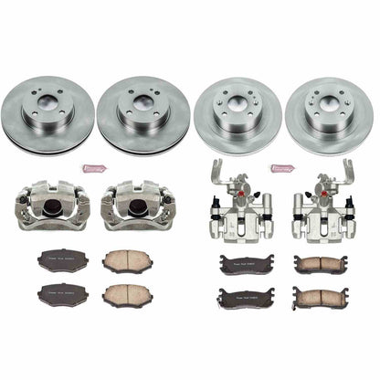 PowerStop Power Stop 94-97 Mazda Miata Autospecialty Kit w/ Calipers - Front and Rear KCOE794