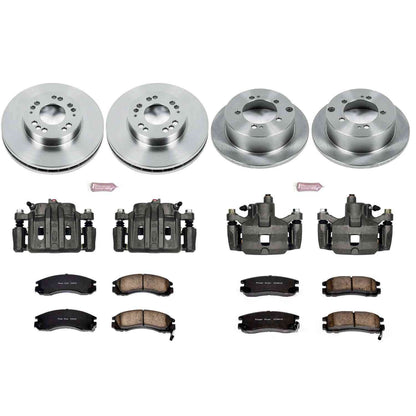PowerStop Power Stop 2000 Mitsubishi Eclipse Autospecialty Kit w/ Calipers - Front and Rear KCOE802A