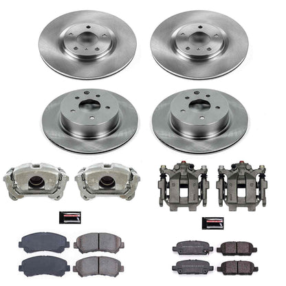 PowerStop Power Stop 2018 Nissan Maxima Autospecialty Kit w/ Calipers - Front and Rear KCOE8059