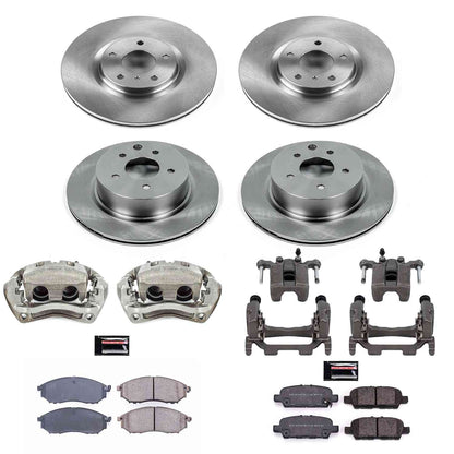 PowerStop Power Stop 18-19 Nissan 370Z Autospecialty Kit w/ Calipers - Front and Rear KCOE8060