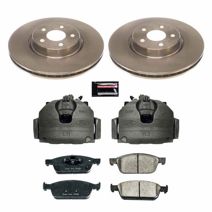 Power Stop 18-19 Ford Transit Connect Front Autospecialty Kit w/Calipers KCOE8175