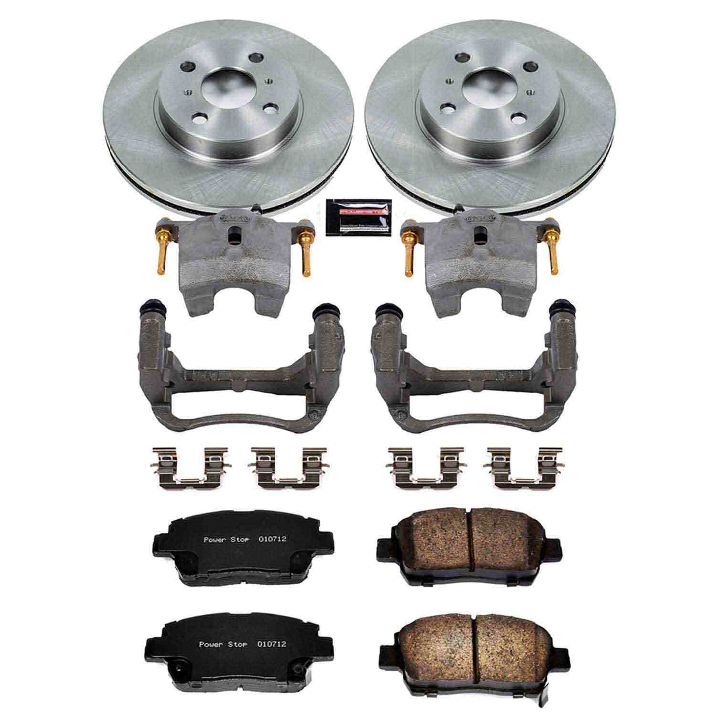 PowerStop Power Stop 01-05 Toyota Echo Front Autospecialty Brake Kit w/Calipers KCOE821
