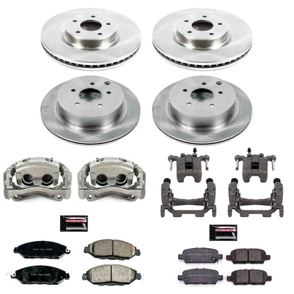 PowerStop Power Stop 2019 Infiniti QX60 Autospecialty Kit w/ Calipers - Front and Rear KCOE8347