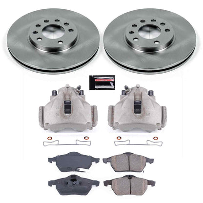 PowerStop Power Stop 99-03 Saab 9-3 Front Autospecialty Brake Kit w/Calipers KCOE834