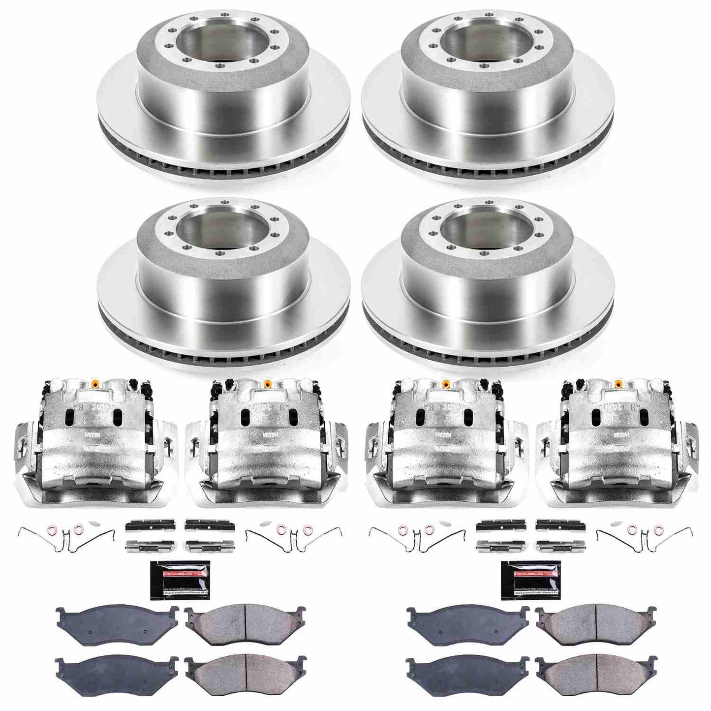 PowerStop Power Stop 09-06 Ford LCF Autospecialty Kit w/ Calipers - Front and Rear KCOE8395