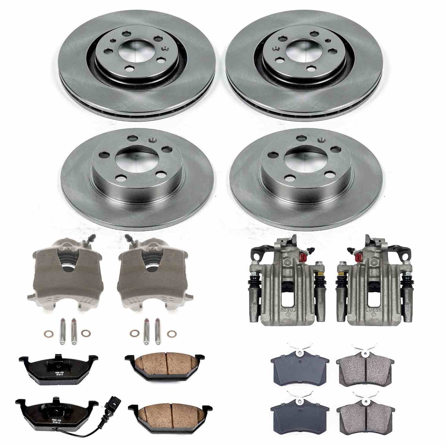 PowerStop Power Stop 00-06 Volkswagen Beetle Autospecialty Kit w/ Calipers - Front and Rear KCOE840A