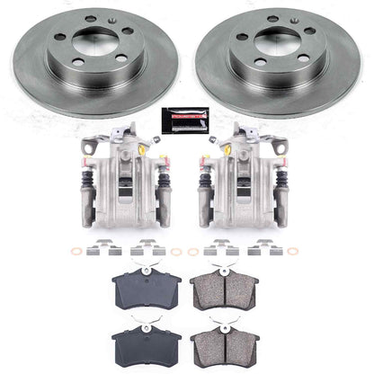 PowerStop Power Stop 98-99 Volkswagen Beetle Rear Autospecialty Brake Kit w/Calipers KCOE847A