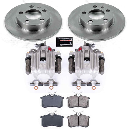 PowerStop Power Stop 1999 Volkswagen Jetta Rear Autospecialty Brake Kit w/Calipers KCOE847C