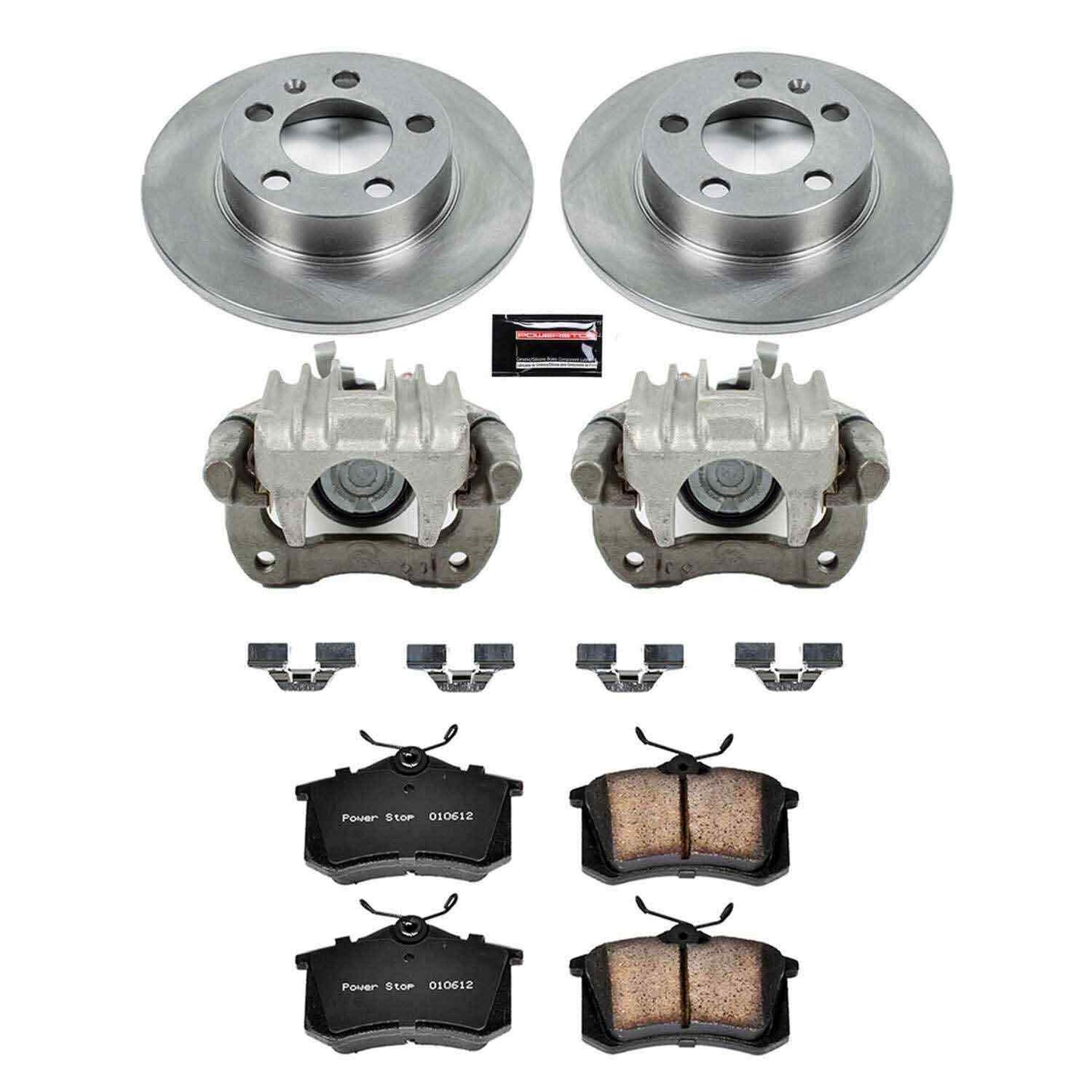 PowerStop Power Stop 98-10 Volkswagen Beetle Rear Autospecialty Brake Kit w/Calipers KCOE847