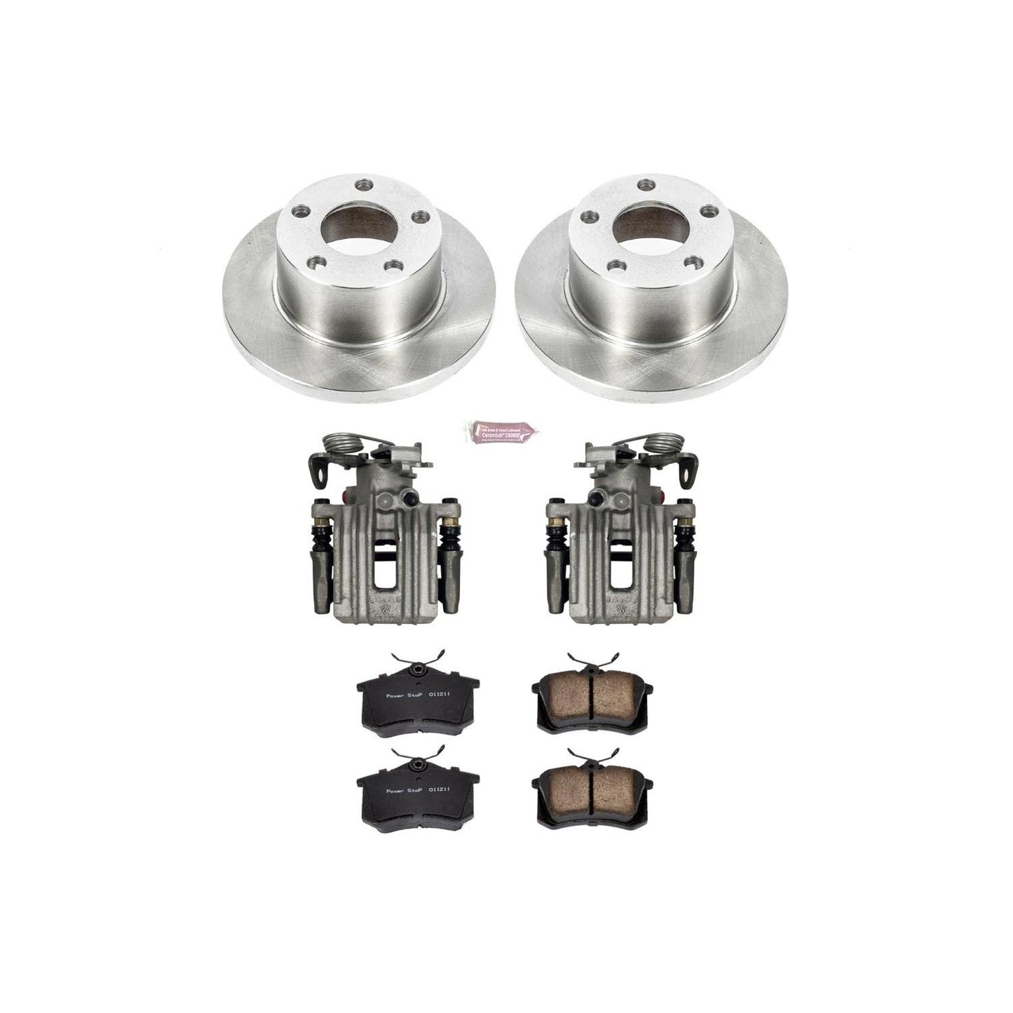 PowerStop Power Stop 98-01 Audi A6 Quattro Rear Autospecialty Brake Kit w/Calipers KCOE849