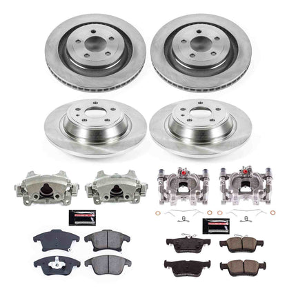 PowerStop Power Stop 17-20 Ford Fusion Front & Rear Autospecialty Kit w/Cals KCOE8532