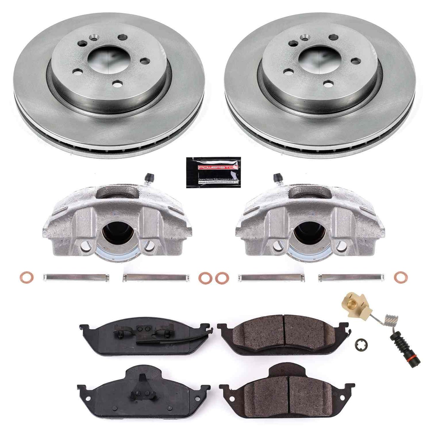 PowerStop Power Stop 98-03 Mercedes-Benz ML320 Front Autospecialty Brake Kit w/Calipers KCOE864