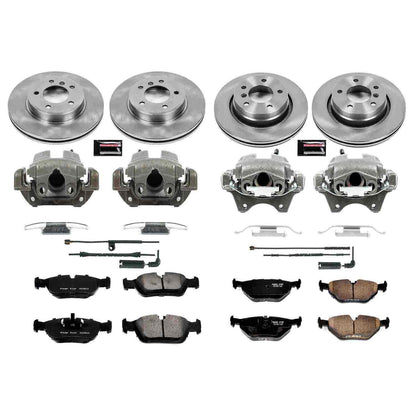 PowerStop Power Stop 2000 BMW 323i Autospecialty Kit w/ Calipers - Front and Rear KCOE871