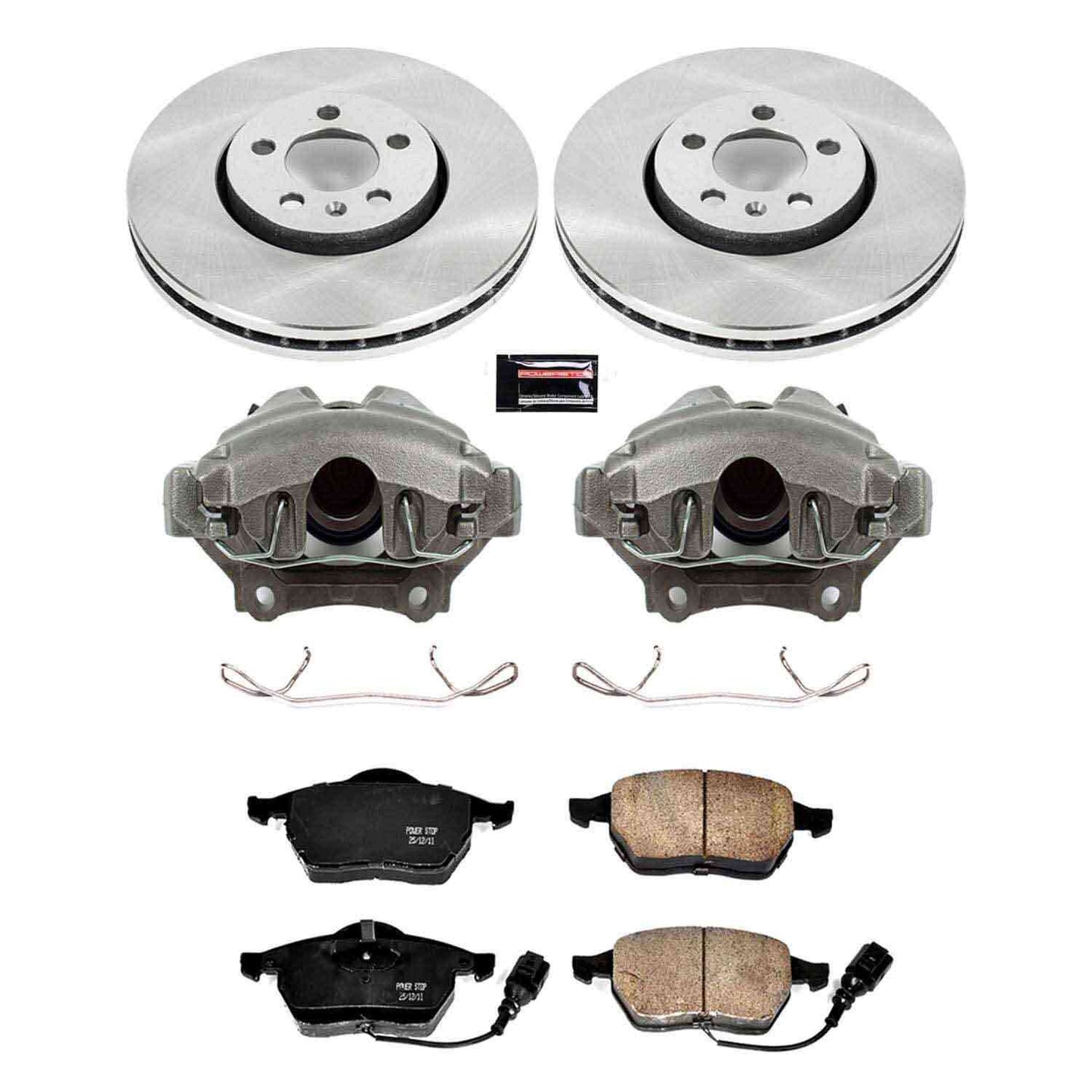 PowerStop Power Stop 99-10 Volkswagen Beetle Front Autospecialty Brake Kit w/Calipers KCOE898