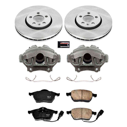 PowerStop Power Stop 99-10 Volkswagen Beetle Front Autospecialty Brake Kit w/Calipers KCOE898