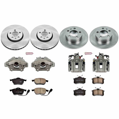 PowerStop Power Stop 00-10 Volkswagen Beetle Autospecialty Kit w/ Calipers - Front and Rear KCOE899B