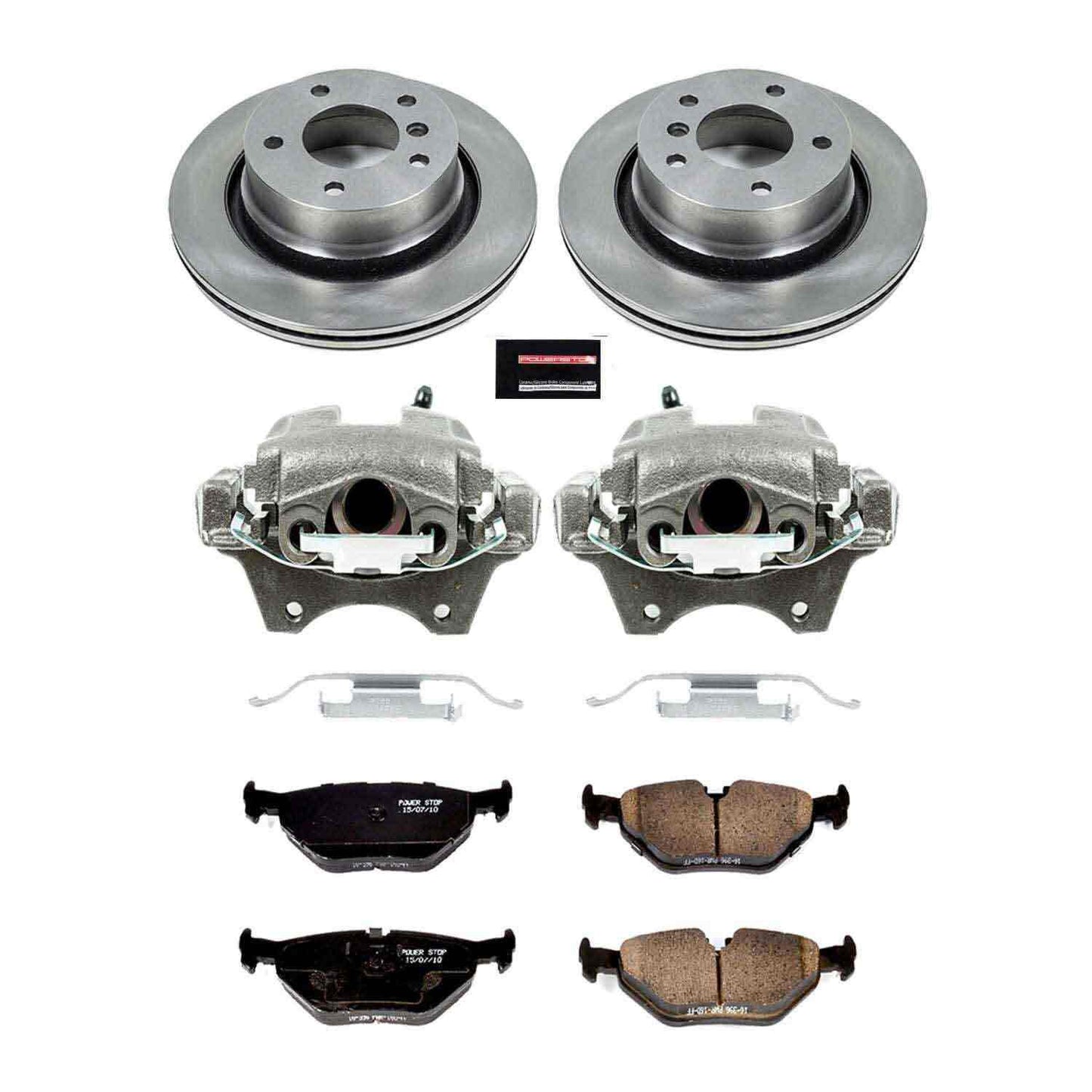 PowerStop Power Stop 03-08 BMW Z4 Rear Autospecialty Brake Kit w/Calipers KCOE962