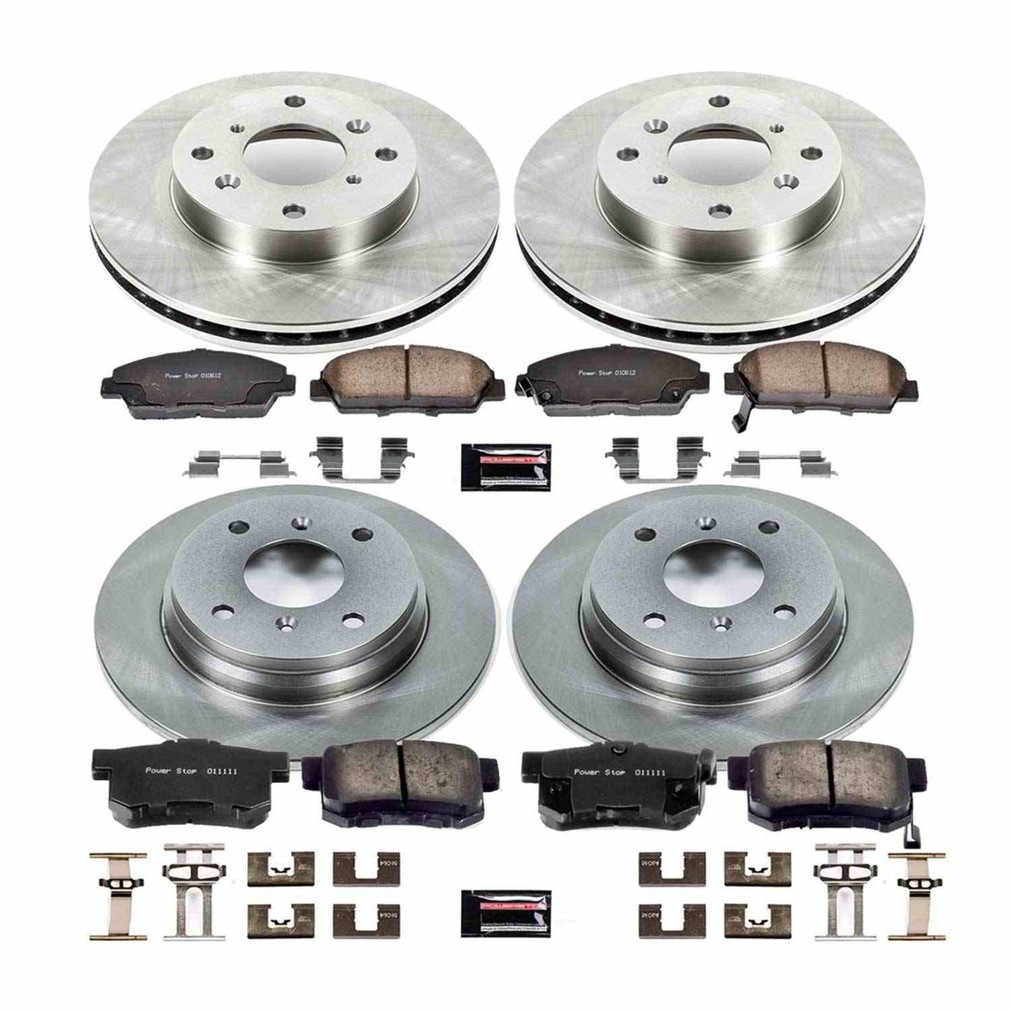 PowerStop Power Stop 92-96 Honda Prelude Front & Rear Autospecialty Brake Kit KOE1034