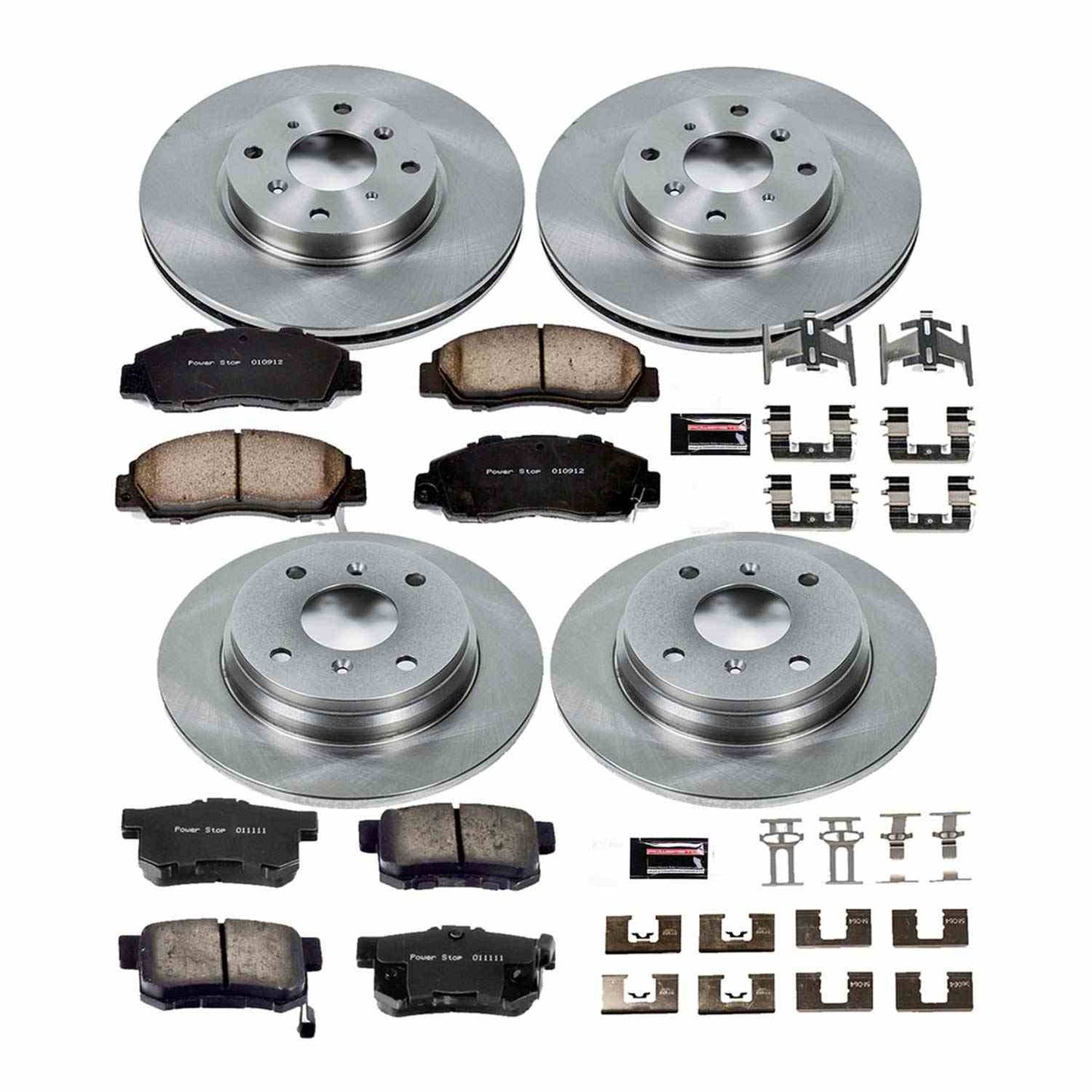PowerStop Power Stop 93-96 Honda Prelude Front & Rear Autospecialty Brake Kit KOE1038