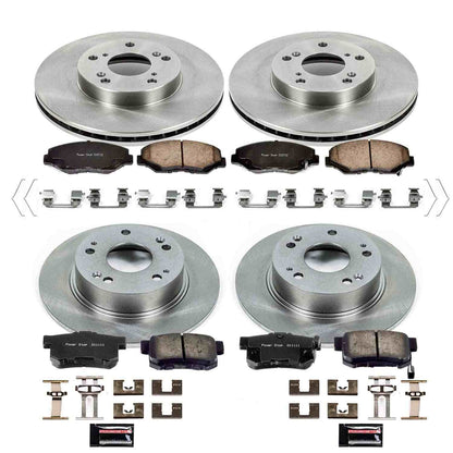 PowerStop Power Stop 03-07 Honda Accord Front & Rear Autospecialty Brake Kit KOE1047