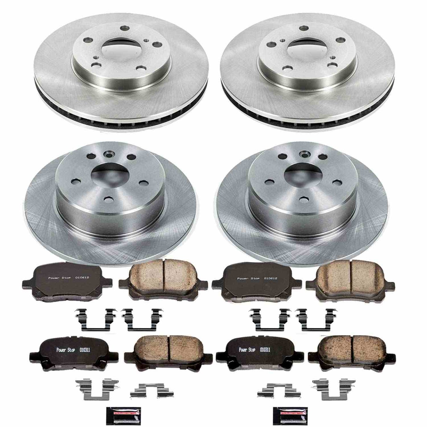 PowerStop Power Stop 00-04 Toyota Avalon Front & Rear Autospecialty Brake Kit KOE1063