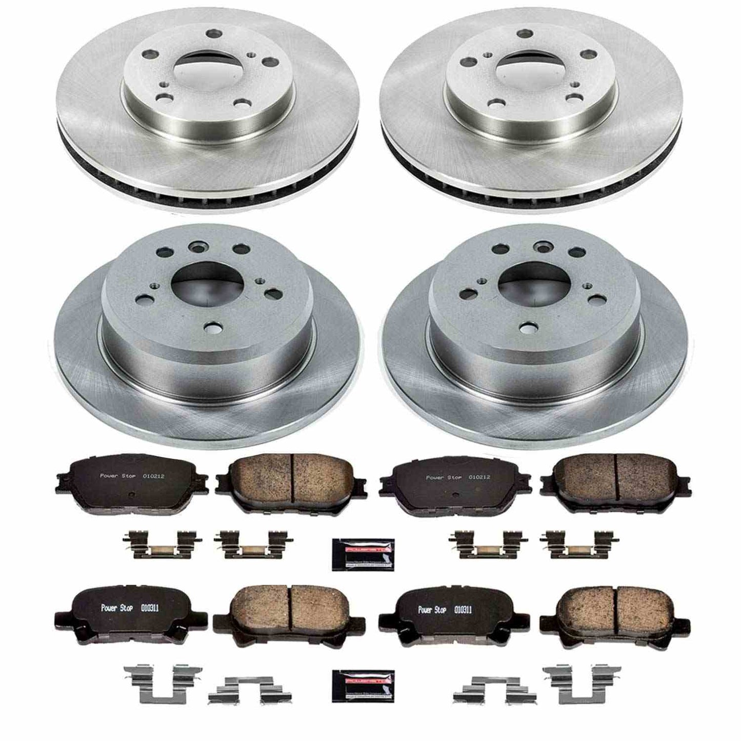 PowerStop Power Stop 02-06 Toyota Camry Front & Rear Autospecialty Brake Kit KOE1065