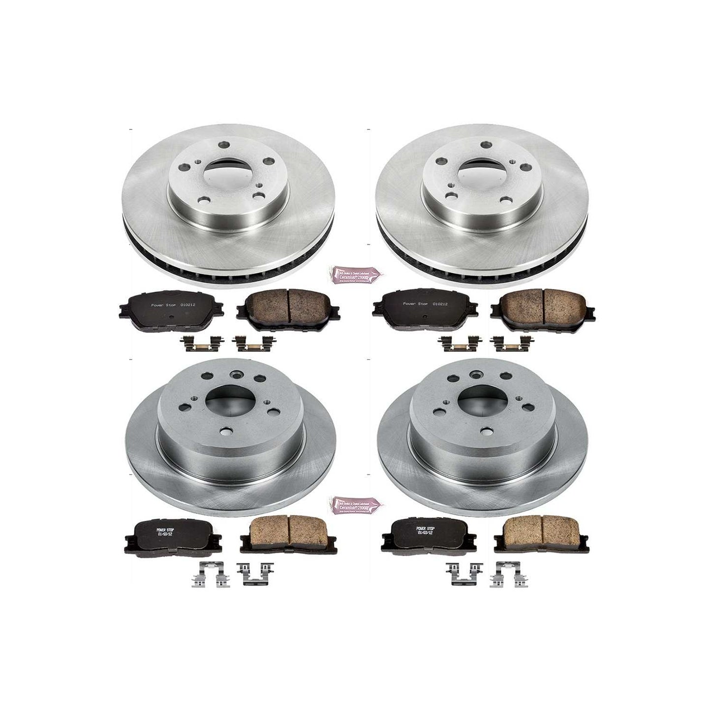 PowerStop Power Stop 02-06 Toyota Camry Front & Rear Autospecialty Brake Kit KOE1066
