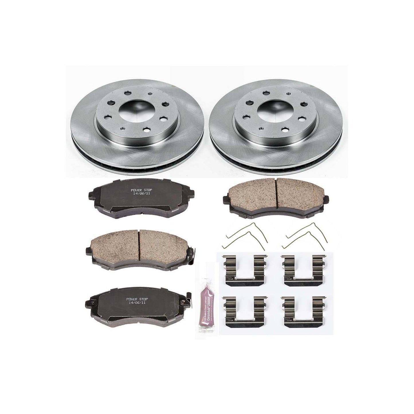 PowerStop Power Stop 98-01 Hyundai Elantra Front Autospecialty Brake Kit KOE1087