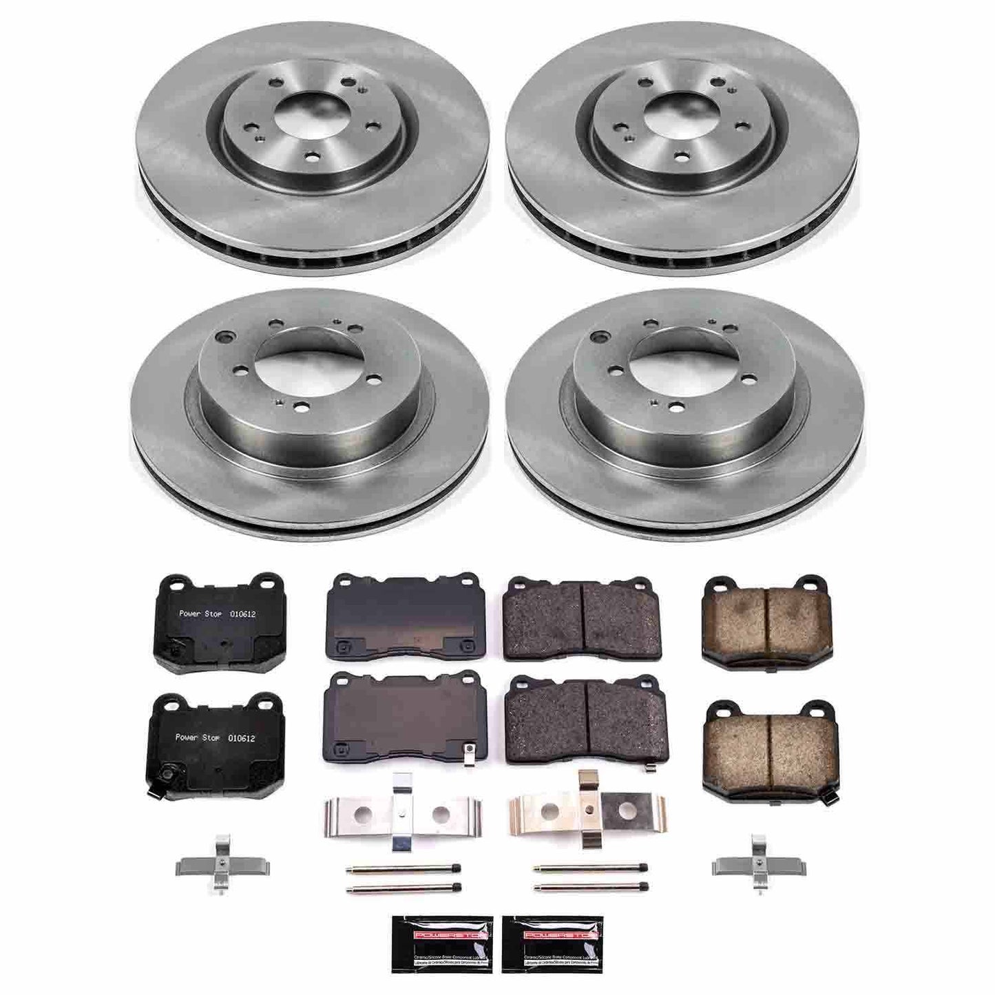 PowerStop Power Stop 03-06 Mitsubishi Lancer Front & Rear Autospecialty Brake Kit KOE108