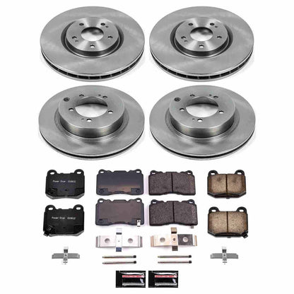 PowerStop Power Stop 03-06 Mitsubishi Lancer Front & Rear Autospecialty Brake Kit KOE108