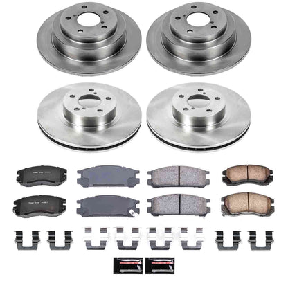 PowerStop Power Stop 1996 Subaru Legacy Front & Rear Autospecialty Brake Kit KOE1119