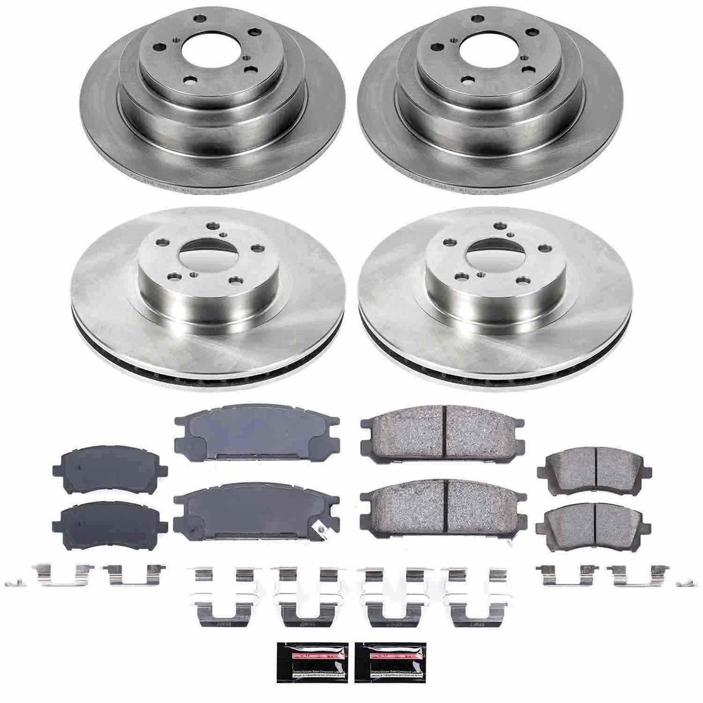 PowerStop Power Stop 1998 Subaru Impreza Front & Rear Autospecialty Brake Kit KOE1121