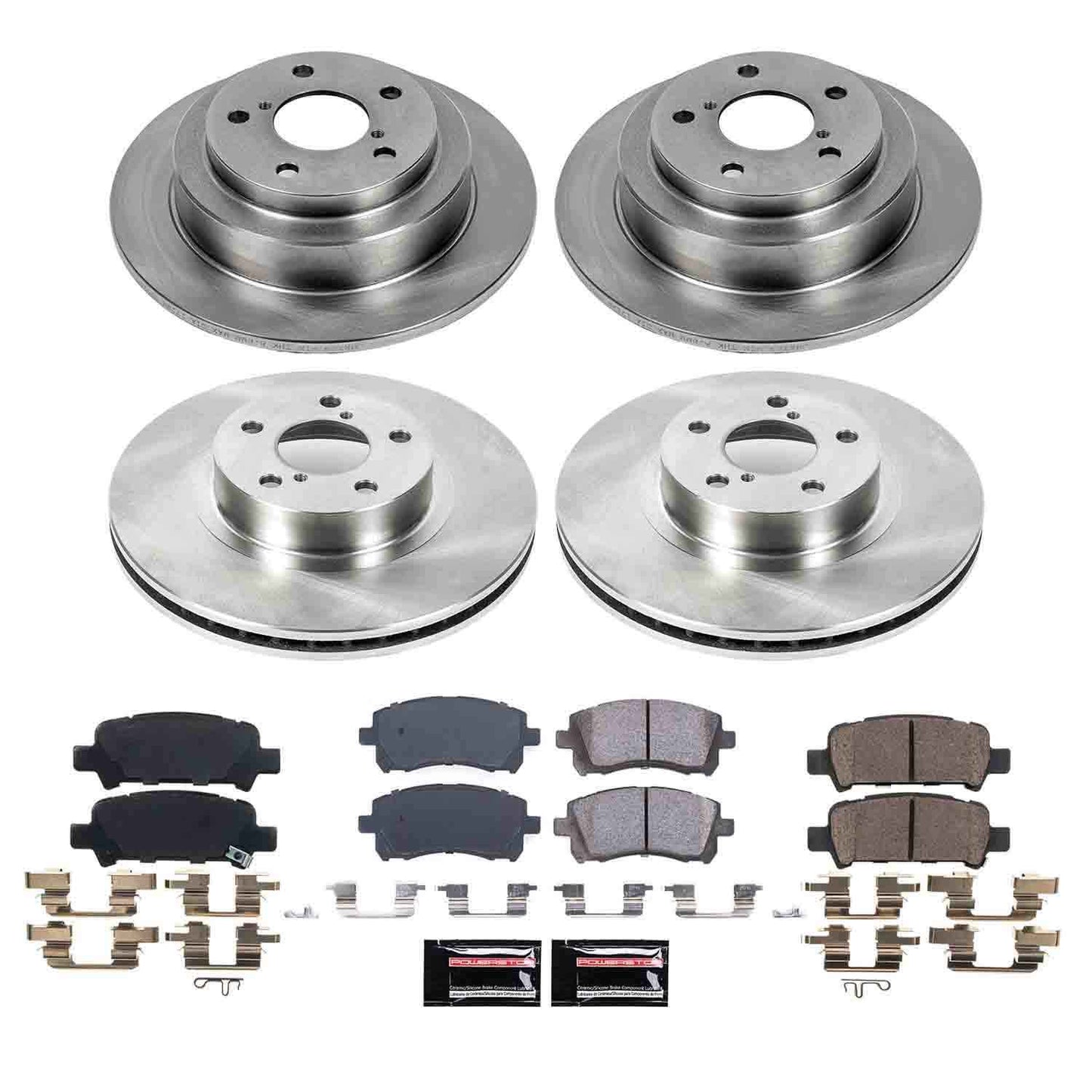 PowerStop Power Stop 98-02 Subaru Forester Front & Rear Autospecialty Brake Kit KOE1122