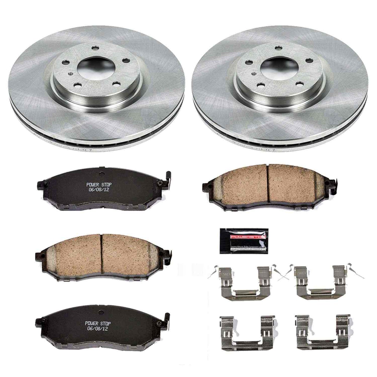 PowerStop Power Stop 08-12 Infiniti EX35 Front Autospecialty Brake Kit KOE112