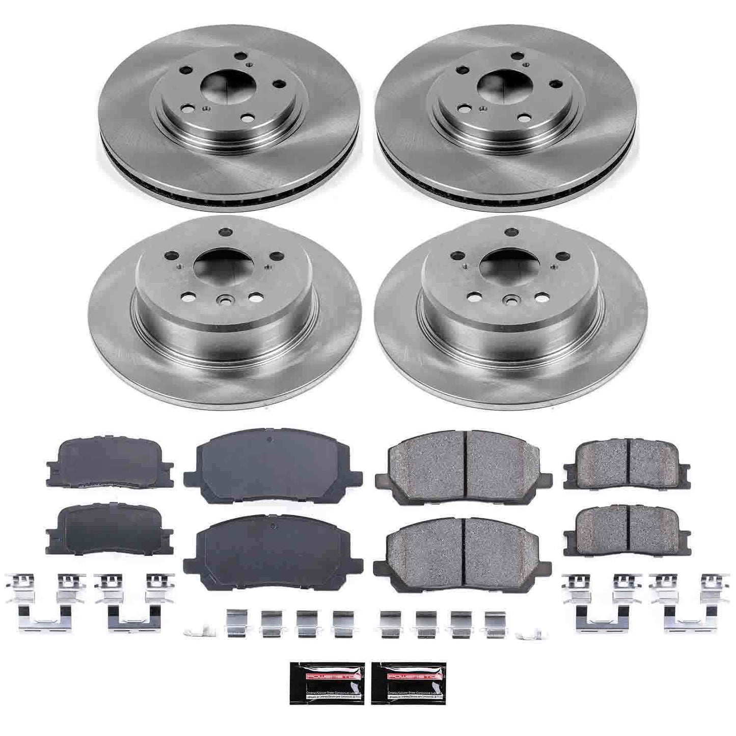 PowerStop Power Stop 01-03 Toyota Highlander Front & Rear Autospecialty Brake Kit KOE1140