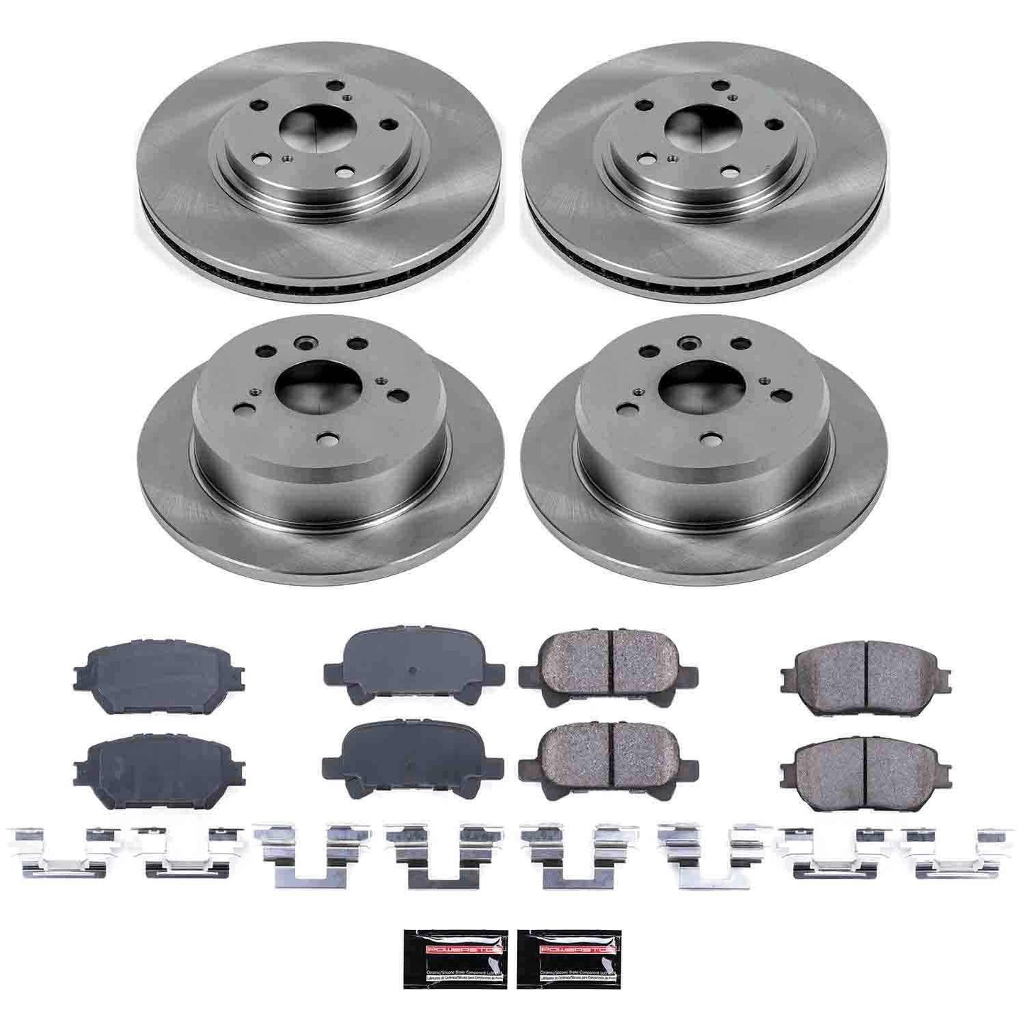 PowerStop Power Stop 02-04 Toyota Camry Front & Rear Autospecialty Brake Kit KOE1144