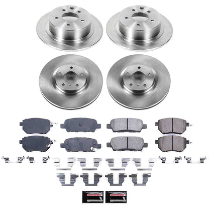 PowerStop Power Stop 07-08 Nissan Maxima Front & Rear Autospecialty Brake Kit KOE117