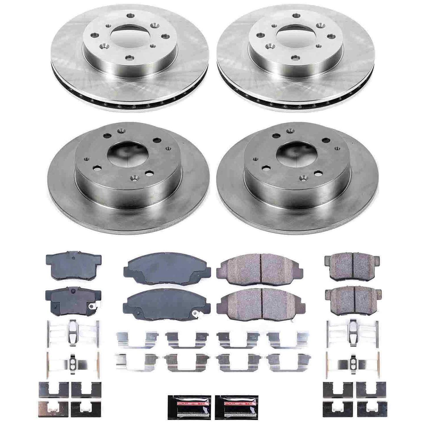 PowerStop Power Stop 98-99 Acura CL Front & Rear Autospecialty Brake Kit KOE1240