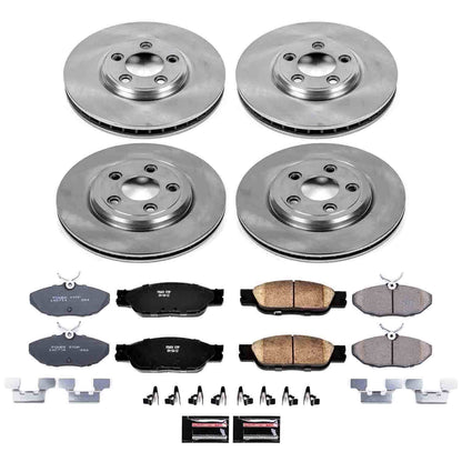 PowerStop Power Stop 03-04 Jaguar S-Type Front & Rear Autospecialty Brake Kit KOE1355