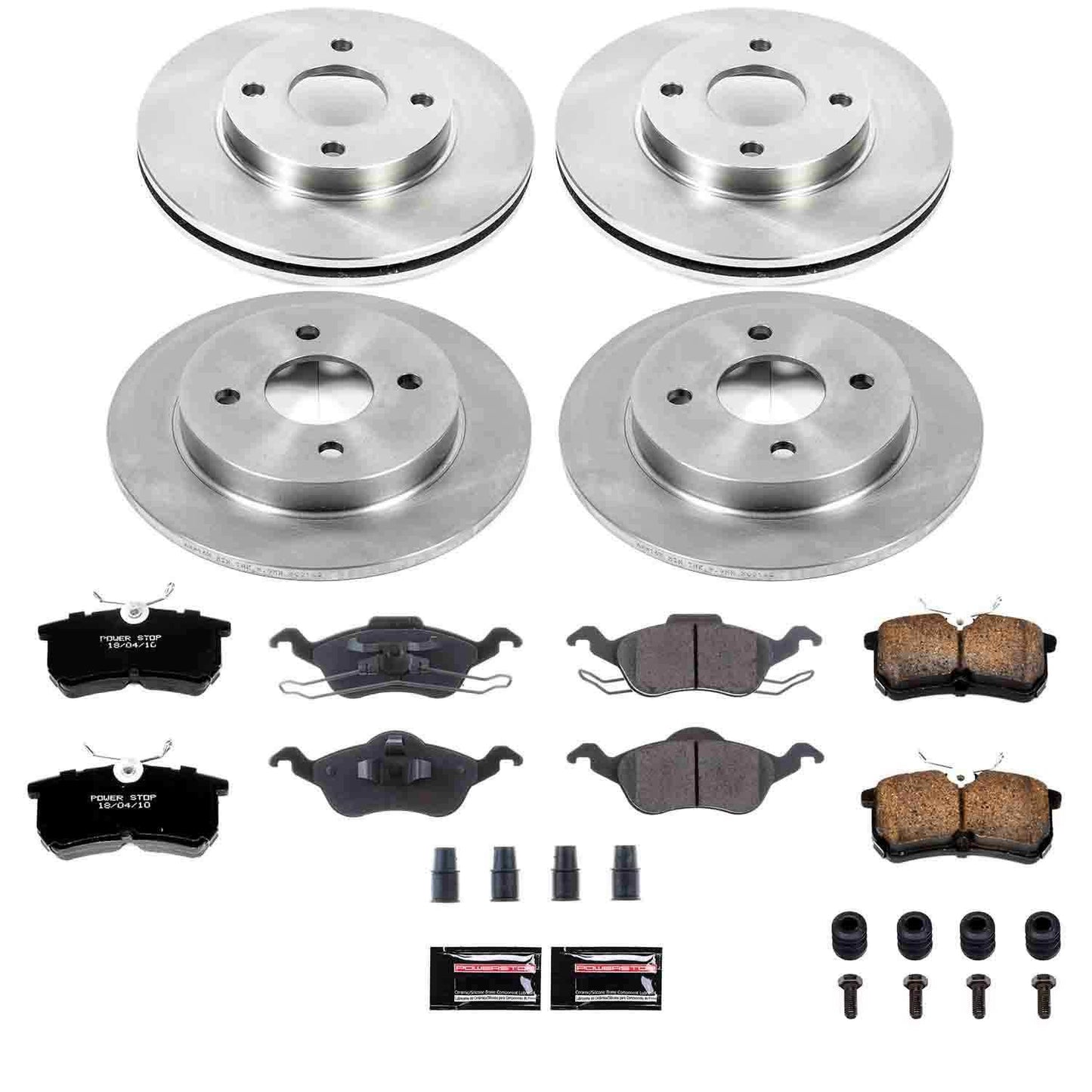 PowerStop Power Stop 01-04 Ford Focus Front & Rear Autospecialty Brake Kit KOE1359