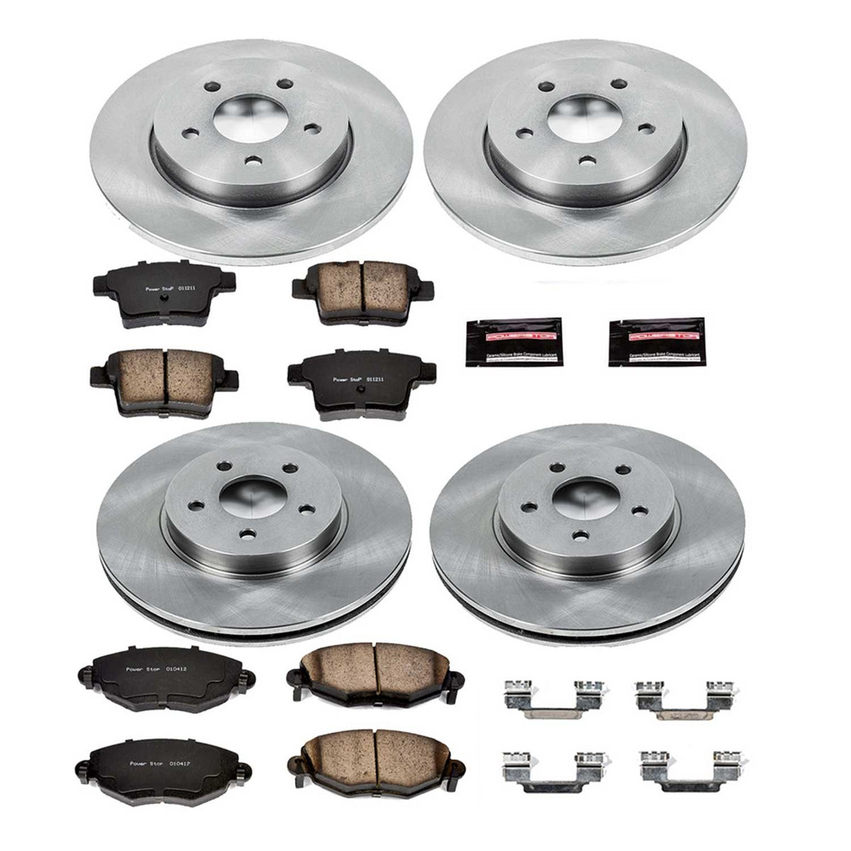 PowerStop Power Stop 05-08 Jaguar X-Type Front & Rear Autospecialty Brake Kit KOE1374