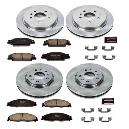 PowerStop Power Stop 03-05 Cadillac CTS Front & Rear Autospecialty Brake Kit KOE1424
