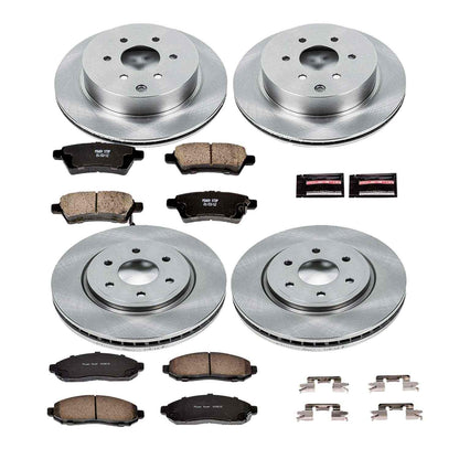 PowerStop Power Stop 05-12 Nissan Pathfinder Front & Rear Autospecialty Brake Kit KOE144