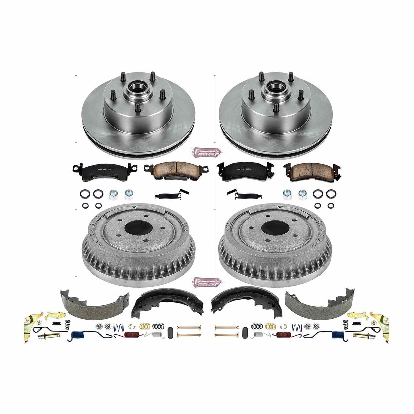 PowerStop Power Stop 71-72 Oldsmobile Cutless Supreme Front & Rear Autospecialty Brake Kit KOE15055DK
