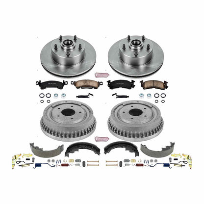 PowerStop Power Stop 71-72 Oldsmobile Cutless Supreme Front & Rear Autospecialty Brake Kit KOE15055DK