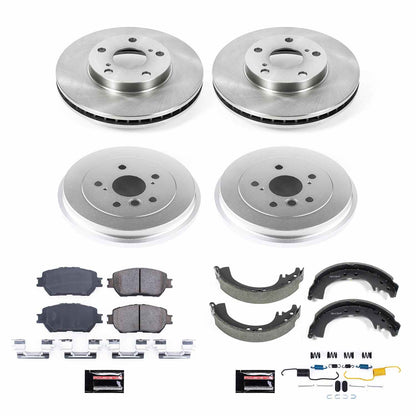 PowerStop Power Stop 02-04 Toyota Camry Front & Rear Autospecialty Brake Kit KOE15061DK