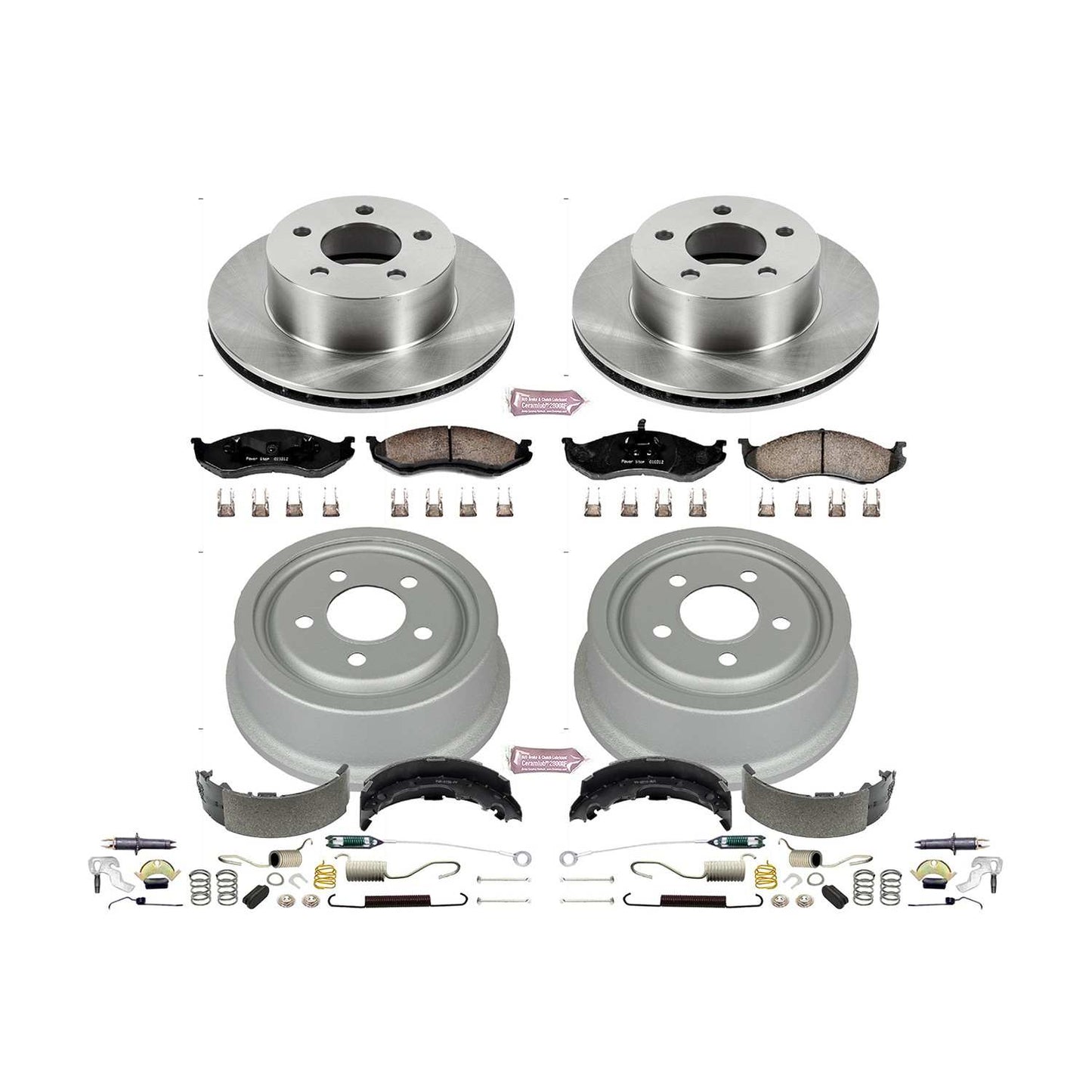PowerStop Power Stop 92-99 Jeep Cherokee Front & Rear Autospecialty Brake Kit KOE15073DK