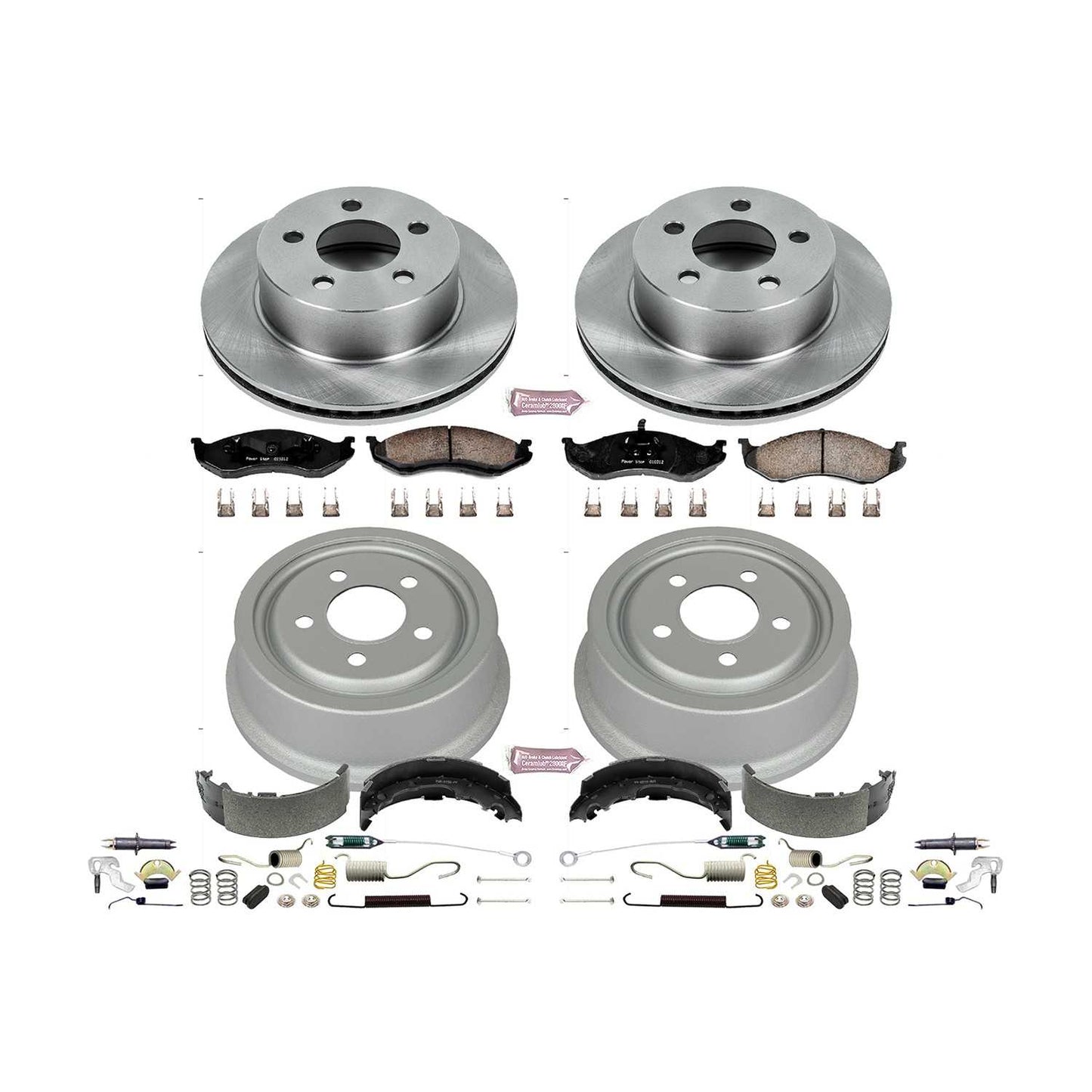 PowerStop Power Stop 99-01 Jeep Cherokee Front & Rear Autospecialty Brake Kit KOE15075DK